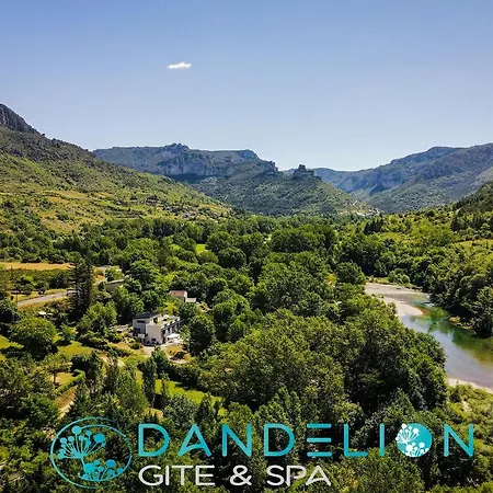 Dandelion Gorges Du Tarn Piscine Jacuzzi Riviere Vue Exceptionnelle Nature Design Дом отдыха Мостюежуль